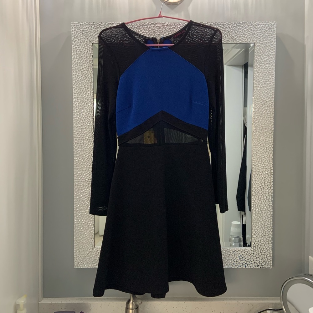 Junior Material Girl black and blue dress